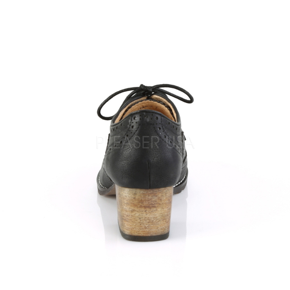 ❤️ Wingtip Oxford Spectator Heel Lace Up Saddle Shoes - Picture 4 of 5